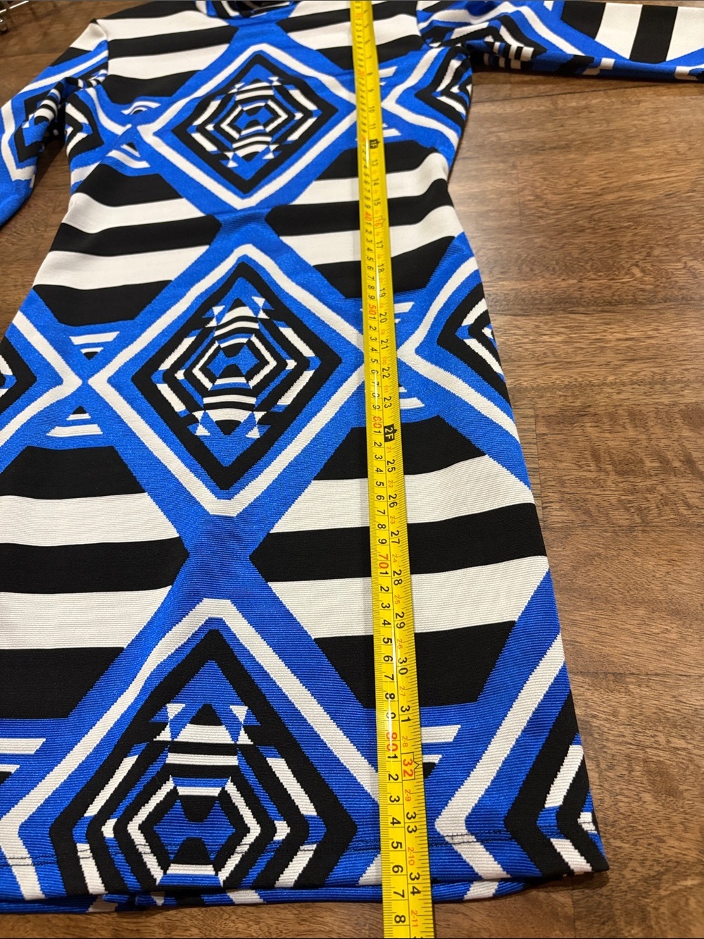 Mara Hoffman Geographic Print Long Sleeve Dress medium. Mock neck. NWT - Picture 9 of 10